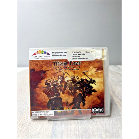 Meat Loaf – Braver Than We Are (CD, 2016, 429 Records) Jim Steinman Songs - Picture 1 of 5
